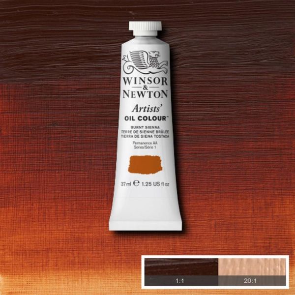 Winsor & Newton Artists Oil Paint Burnt Sienna S1