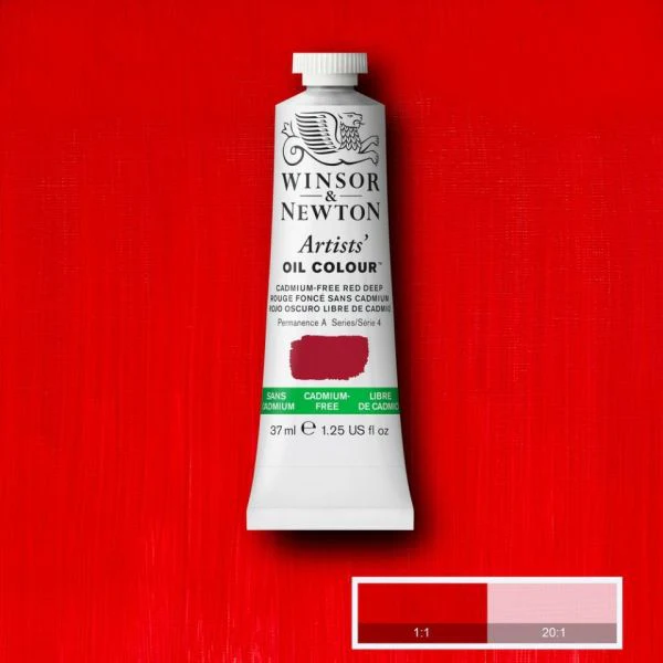 Winsor & Newton Artists Oil Paint Cadmium Free Red Deep S4
