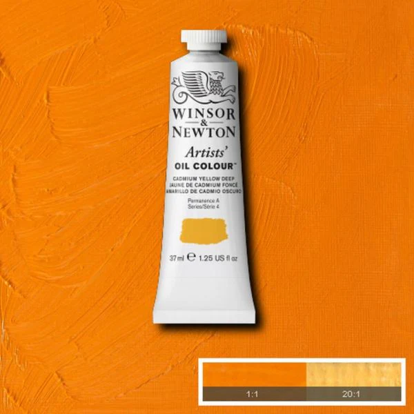 Winsor & Newton Artists Oil Paint Cadmium Yellow Deep S4