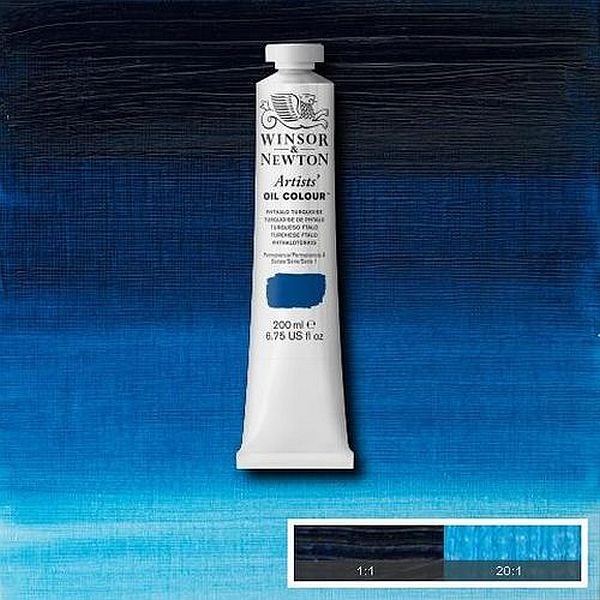 Winsor & Newton Artists Oil Paint Phthalo Turquoise S1 - Image 2