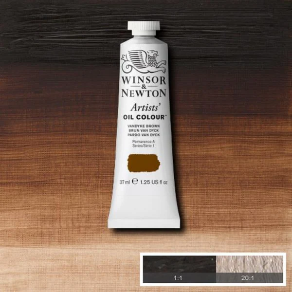 Winsor & Newton Artists Oil Paint Vandyke Brown S1