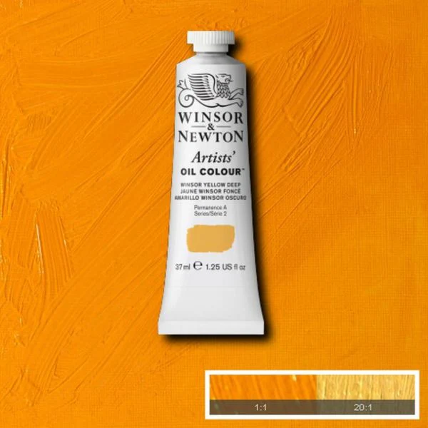 Winsor & Newton Artists Oil Paint Winsor Yellow Deep S2