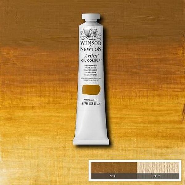 Winsor & Newton Artists Oil Paint Yellow Ochre S1 - Image 2