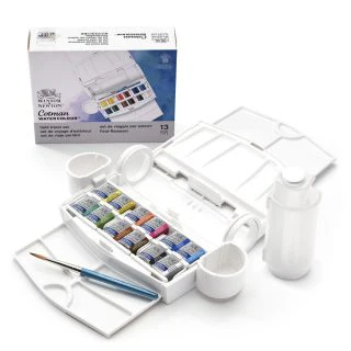 Winsor & Newton Cotman Watercolour Paint Field Travel 1/2 Pan Set 12 - Image 5