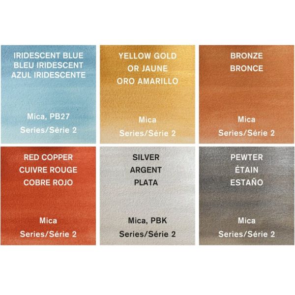Winsor & Newton Cotman Watercolour Paint Metallic 8ml Tube Set 6 - Image 4