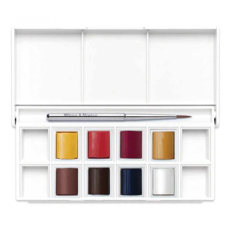 Winsor & Newton Cotman Watercolour Paint Portrait Pocket 1/2 Pan Set 9 - Image 2