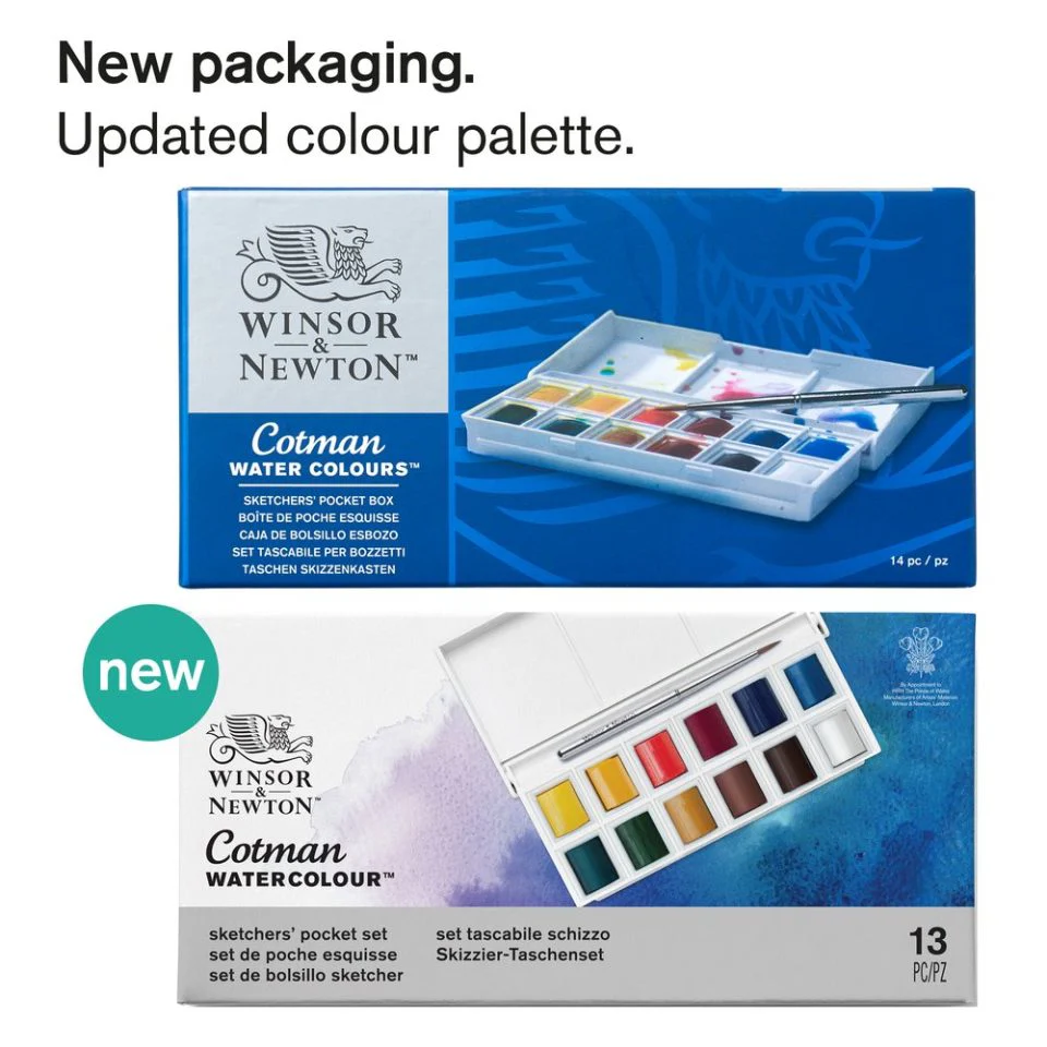 Winsor & Newton Cotman Watercolour Paint Sketchers 1/2 Pan Pocket Set 12 - Image 4