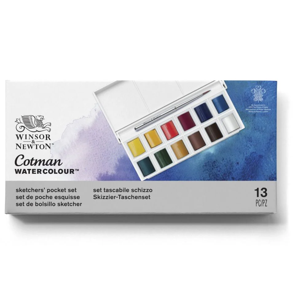 Winsor & Newton Cotman Watercolour Paint Sketchers 1/2 Pan Pocket Set 12 - Image 6