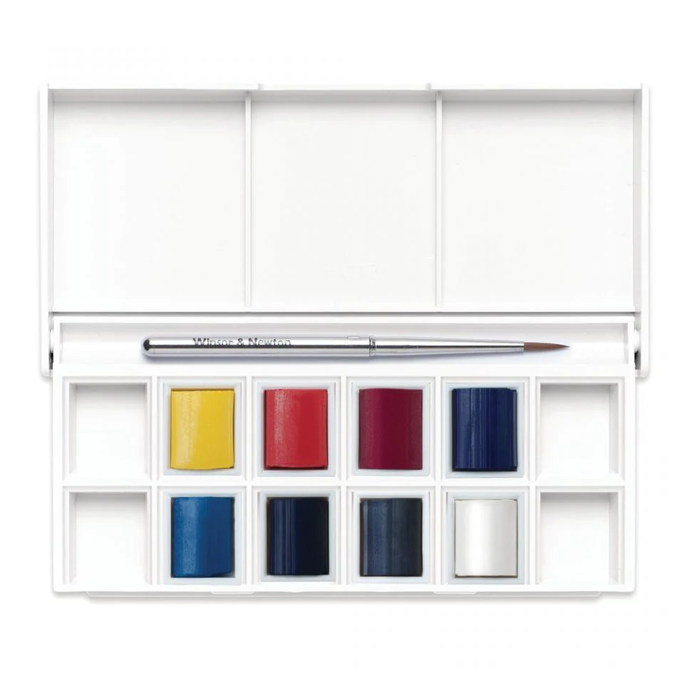 Winsor & Newton Cotman Watercolour Paint Skyscape Pocket 1/2 Pan Set 9 - Image 2