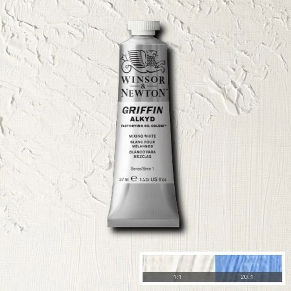 Winsor & Newton Griffin Alkyd Fast Drying Oil Paint Mixing White S1