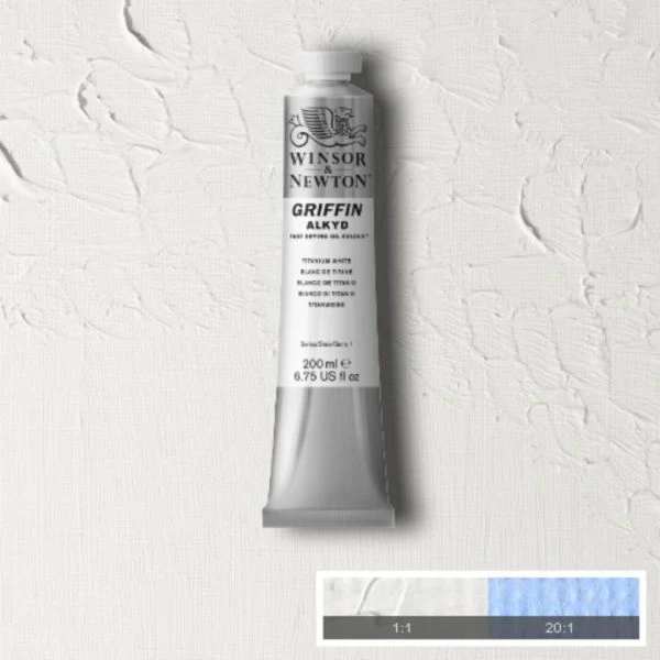 Winsor & Newton Griffin Alkyd Fast Drying Oil Paint Titanium White S1
