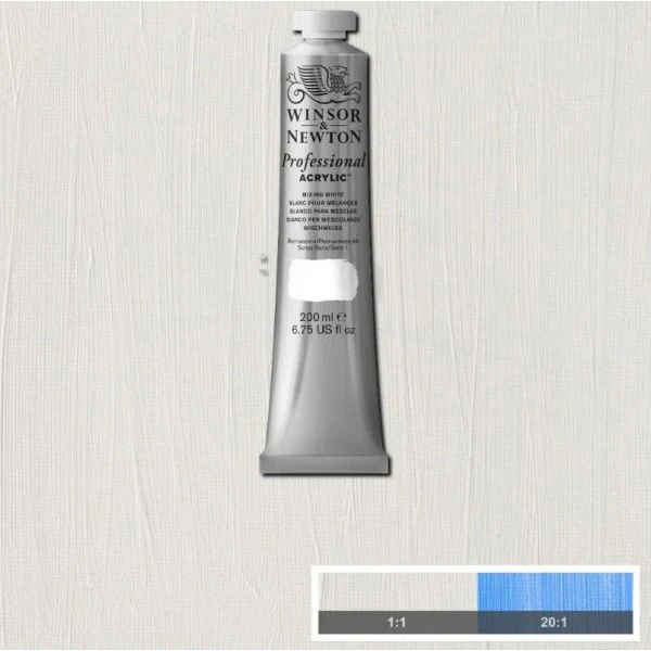 Winsor & Newton Professional Acrylic Paint Mixing White - Image 4