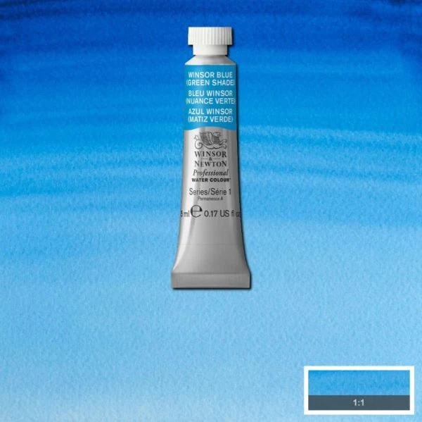 Winsor & Newton Professional Watercolour Paint S1 Winsor Blue Green Shade - Image 2