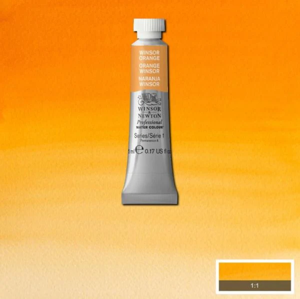 Winsor & Newton Professional Watercolour Paint S1 Winsor Orange