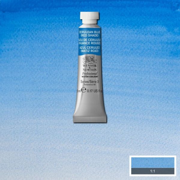 Winsor & Newton Professional Watercolour Paint S3 Cerulean Blue Red Shade
