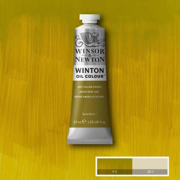 Winsor & Newton Winton Oil Paint Azo Yellow Green - Image 2