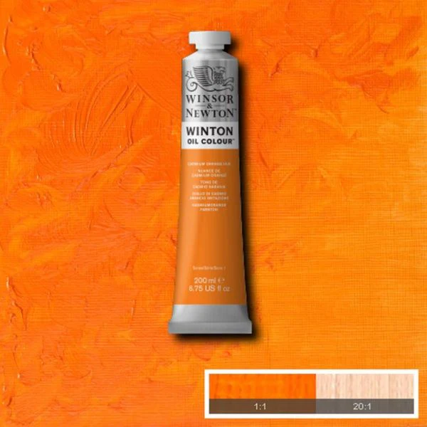 Winsor & Newton Winton Oil Paint Cadmium Orange Hue - Image 2