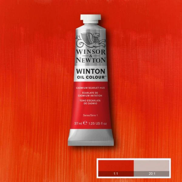 Winsor & Newton Winton Oil Paint Cadmium Scarlet Hue - Image 2