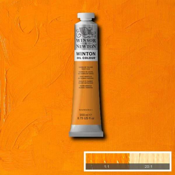 Winsor & Newton Winton Oil Paint Cadmium Yellow Deep Hue - Image 2