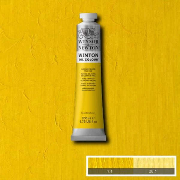Winsor & Newton Winton Oil Paint Cadmium Yellow Pale Hue - Image 2