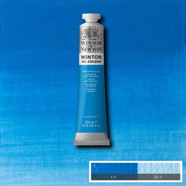 Winsor & Newton Winton Oil Paint Cerulean Blue Hue - Image 2