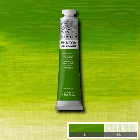 Winsor & Newton Winton Oil Paint Chrome Green Hue - Image 2