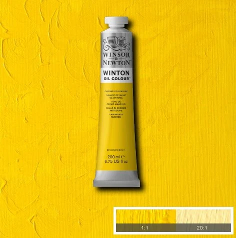 Winsor & Newton Winton Oil Paint Chrome Yellow Hue