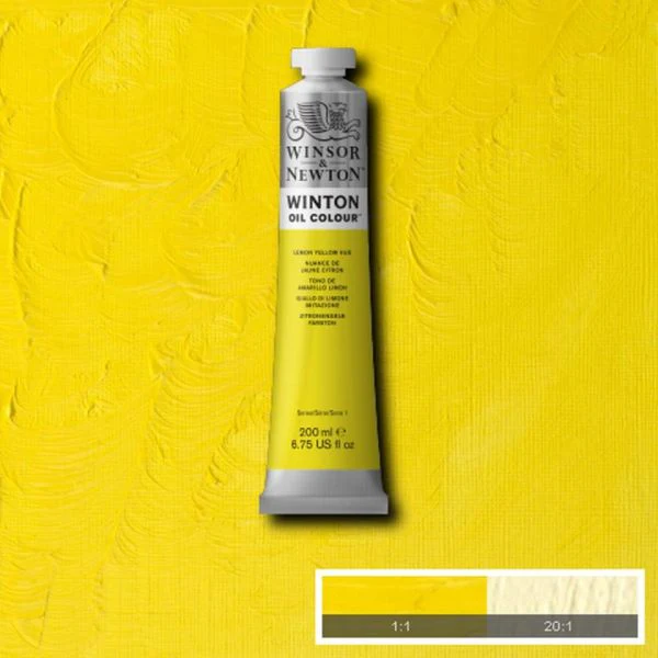 Winsor & Newton Winton Oil Paint Lemon Yellow Hue - Image 2