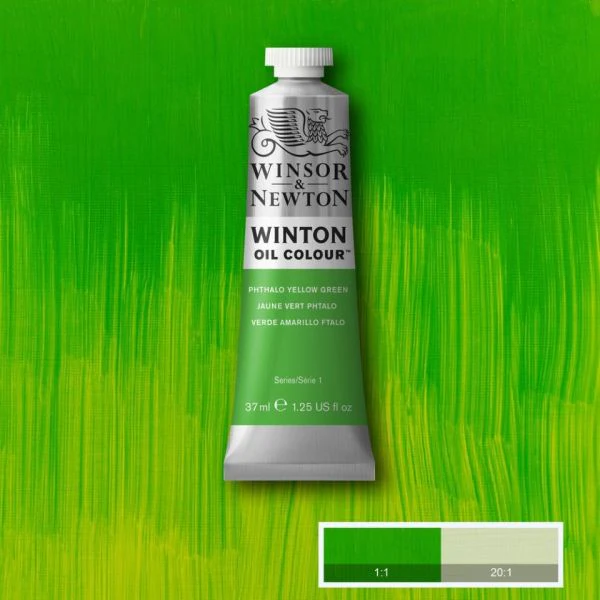 Winsor & Newton Winton Oil Paint Phthalo Yellow Green - Image 2