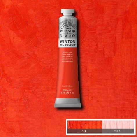 Winsor & Newton Winton Oil Paint Scarlet Lake - Image 2