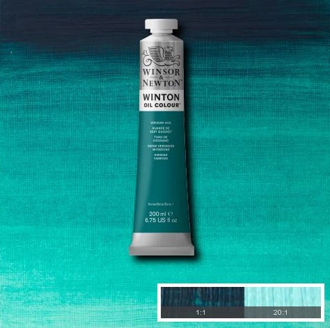 Winsor & Newton Winton Oil Paint Viridian Hue - Image 2